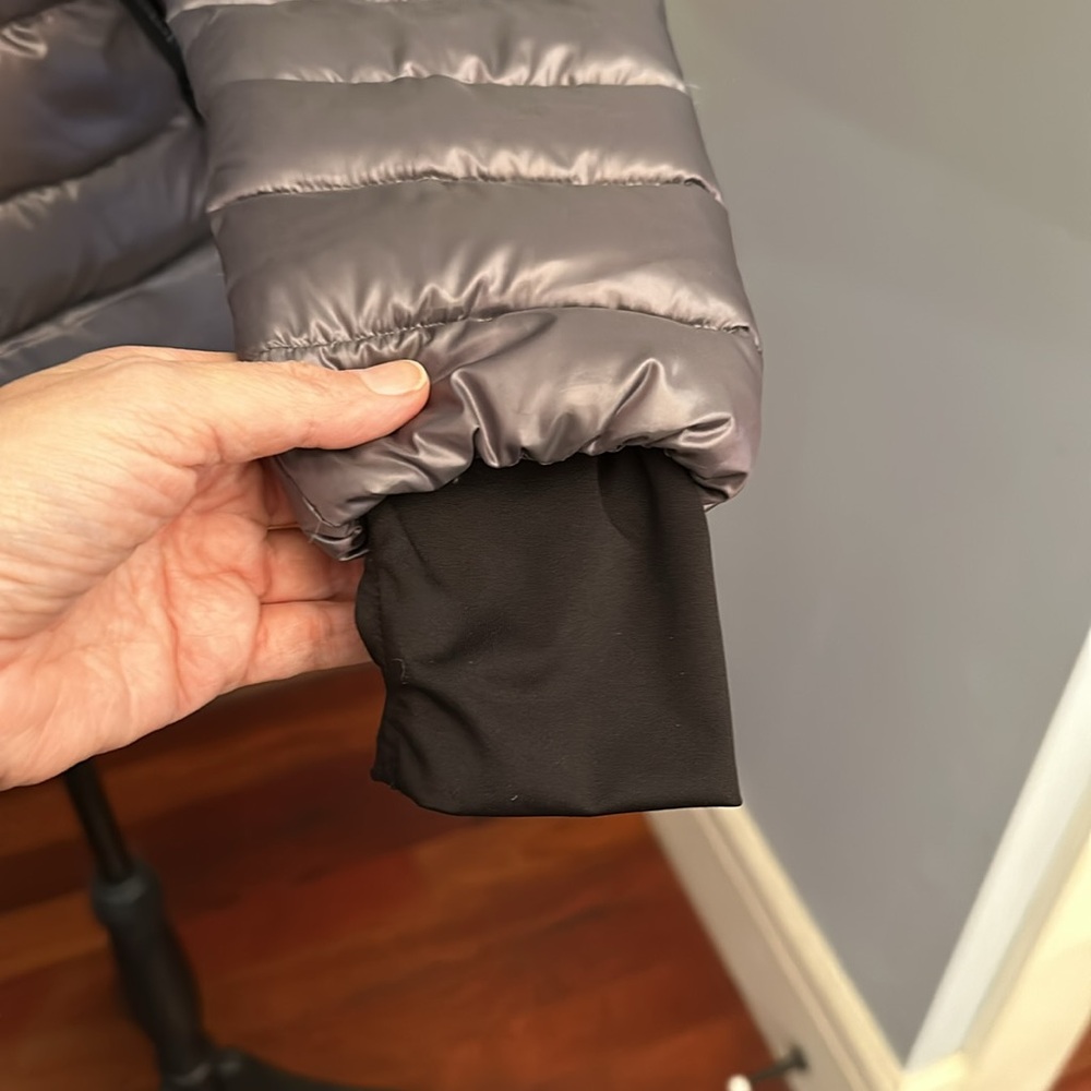 Sam Down Silver Jacket, Size Small - image 2